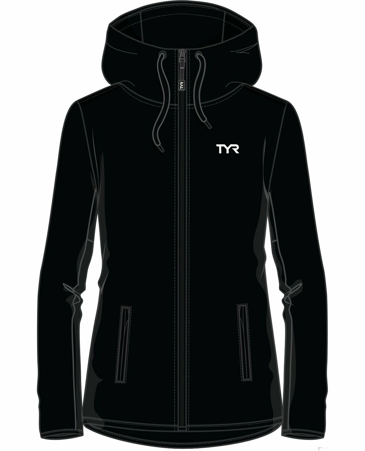 TYR CKA Warmup Hoodie - Female 1 TYR CKA Warmup Hoodie - Female